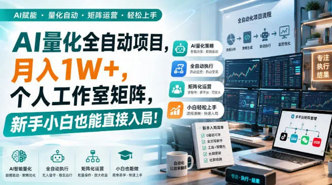 AI黄金量化玩法，新手低成本入局的最佳跳板，月收益轻松万元！ 1