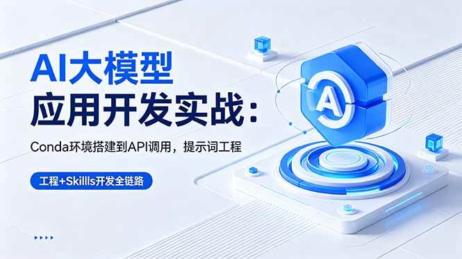 （18518期）AI 大模型应用开发实战：Conda环境搭建到API调用，提示词工程+Skills开发全链路