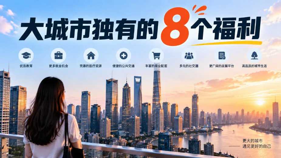 某公众号付费文章：大城市独有的8个福利