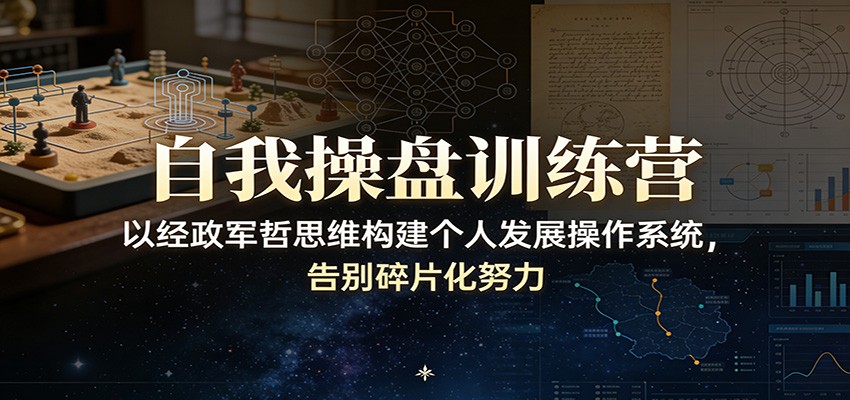 自我操盘训练营:以经政军哲思维构建个人发展操作系统,告别碎片化努力 自我操盘训练营:以经政军哲思维构建个人发展操作系统,告别碎片化努力