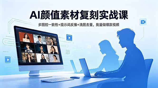 (18450期)AI颜值素材复刻实战课,多图控一致性+提示词反推+洗图去重,批量做爆款视频 (18450期)AI颜值素材复刻实战课,多图控一致性+提示词反推+洗图去重,批量做爆款视频