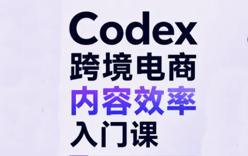Codex跨境电商内容效率入门课 1 Codex跨境电商内容效率入门课 1