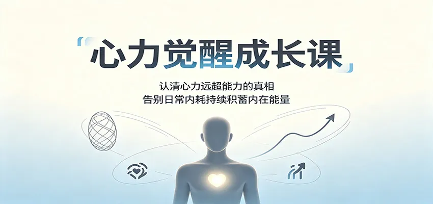 心力觉醒成长课：认清心力远超能力的真相，告别日常内耗持续积蓄内在能量