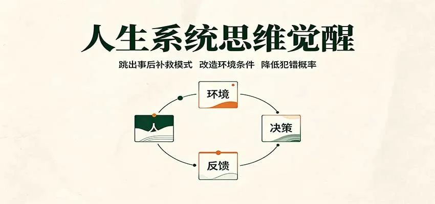人生系统思维觉醒：跳出事后补救模式，改造环境条件，降低犯错概率