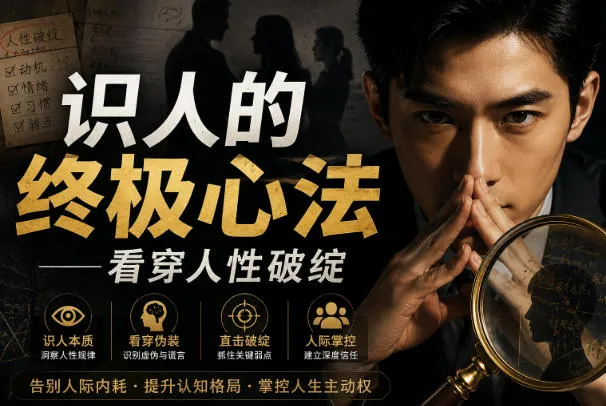 付费文章：识人的终极心法——看穿人性破绽