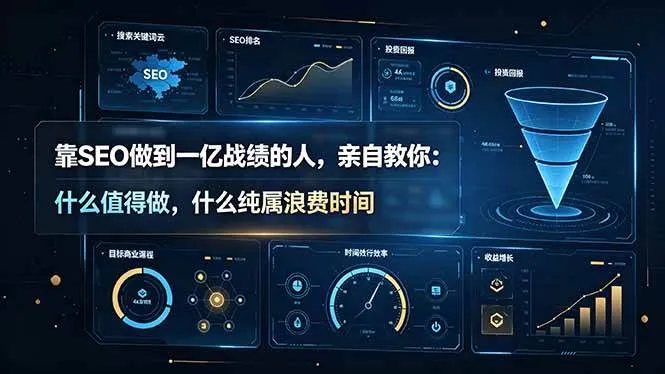 （19197期）靠SEO做到一亿战绩的人，亲自教你：什么值得做，什么纯属浪费时间【原创双语字幕】
