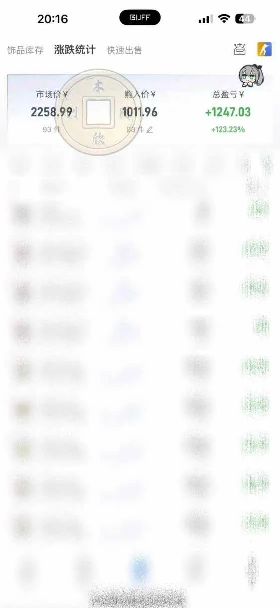 CS2饰品搬砖，每轮收益为采购本金的10%+，综合月化为20-30%，稳健型副业 2