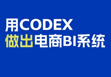 电商108将·用Codex做出电商BI系统 1 电商108将·用Codex做出电商BI系统 1
