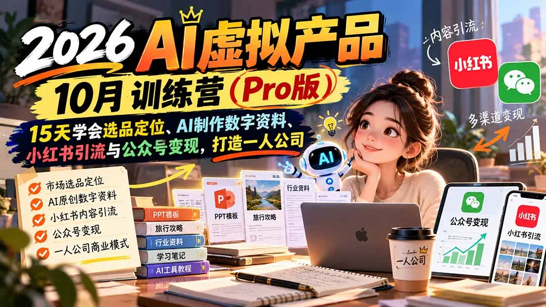 2026AI虚拟产品10月训练营(Pro版 2