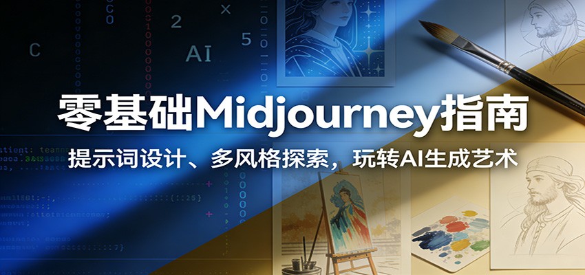 零基础Midjourney指南：提示词设计、多风格探索，玩转AI生成艺术
