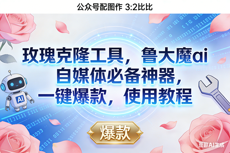 (16847期)玫瑰克隆神器,鲁大魔ai,自媒体必备,一键爆款工具,详细介绍,和使用教程 (16847期)玫瑰克隆神器,鲁大魔ai,自媒体必备,一键爆款工具,详细介绍,和使用教程