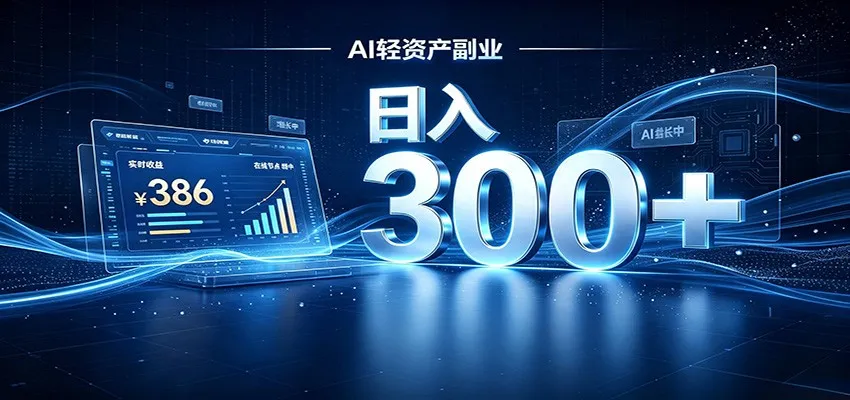 2026 AI轻资产风口，Token中转站小白可入局，日入300+