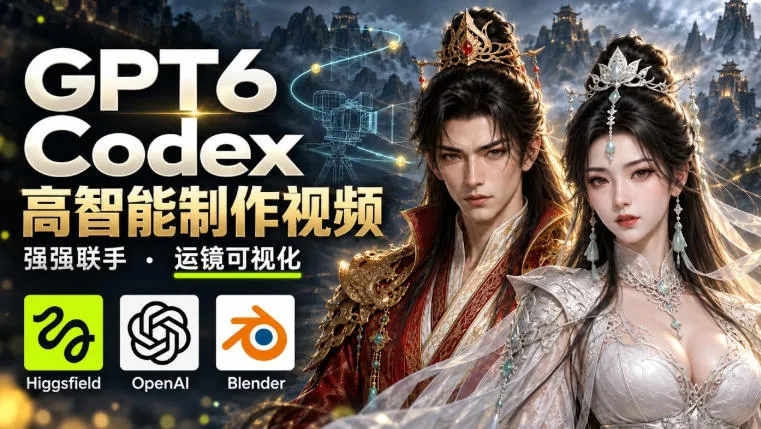 GPT-6 Astra×Codex高智能制作视频!联手Higgsfield,运镜可视化实战