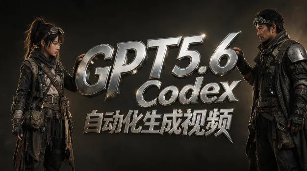 GPT5.6+Codex自动化生成视频全流程实战，从提示词设计、角色设定、封面海报，到视频生成思路与自动化工作流