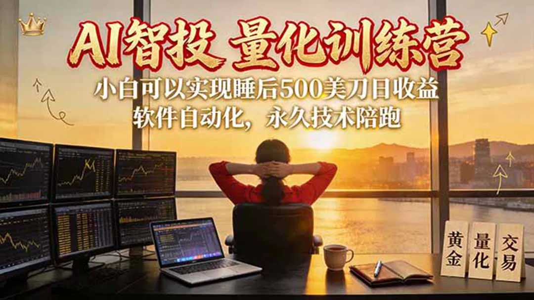 AI智投EA量化训练营【第三期】,多策略智投+防爆技术+趋势分析 ,轻松上手,矩阵放大,长期稳定。 1 AI智投EA量化训练营【第三期】,多策略智投+防爆技术+趋势分析 ,轻松上手,矩阵放大,长期稳定。 1