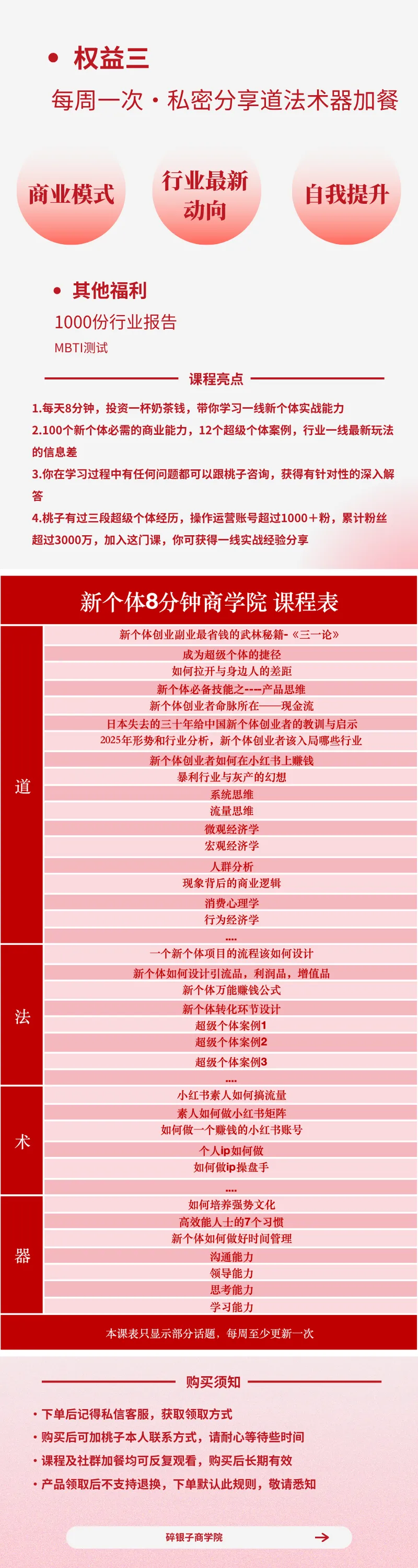 AI+新个体创业必修课-更新0922｜道法术器｜商业逻辑·小红书流量·AI智能体｜低成本打造个人变现小生意全套教学
