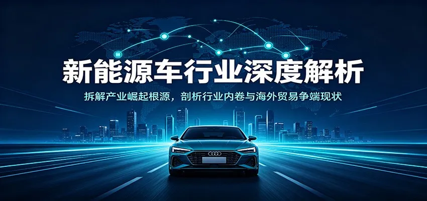 新能源车行业深度解析：拆解产业崛起根源，剖析行业内卷与海外贸易争端现状