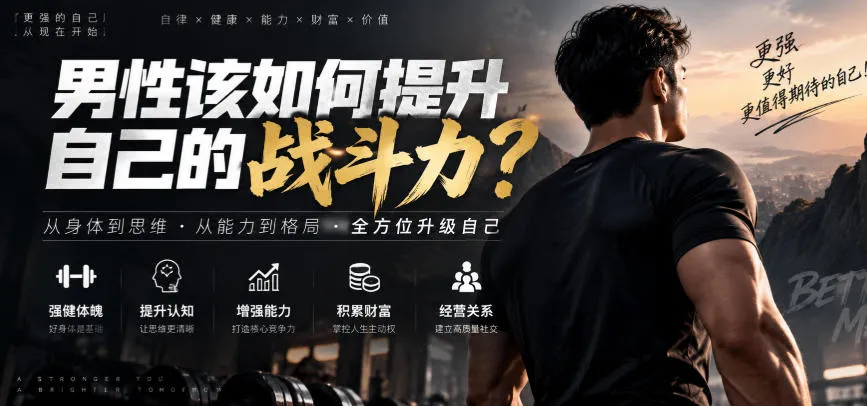 付费文章：男性该如何提升自己的战斗力？