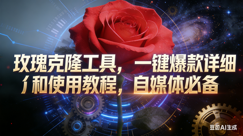 （16837期）玫瑰克隆工具，鲁大魔ai，自媒体必备神器，一键爆款，详细介绍，和使用教程
