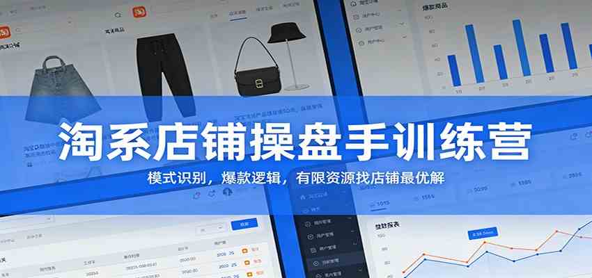 淘系店铺操盘手训练营:模式识别,爆款逻辑,有限资源找店铺最优解 淘系店铺操盘手训练营:模式识别,爆款逻辑,有限资源找店铺最优解